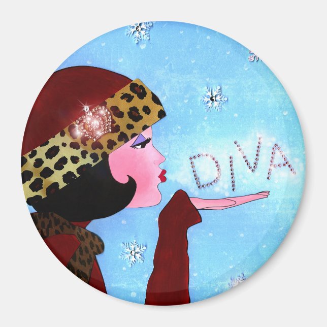 Imán "Mágica de invierno" (Frente)