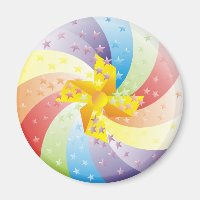 Imán Magnate arcoiris (Frente)