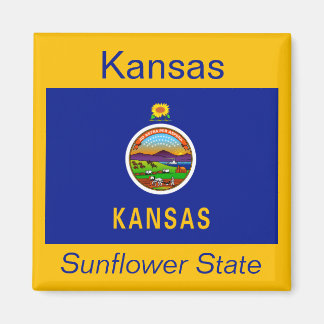 Imán Magnate Bandera de Kansas