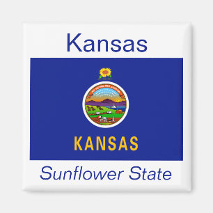 Imán Magnate Bandera de Kansas