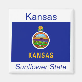 Imán Magnate Bandera de Kansas