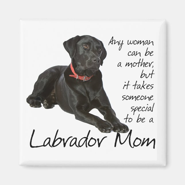 Imán Magnate Black Lab Mom (Frente)