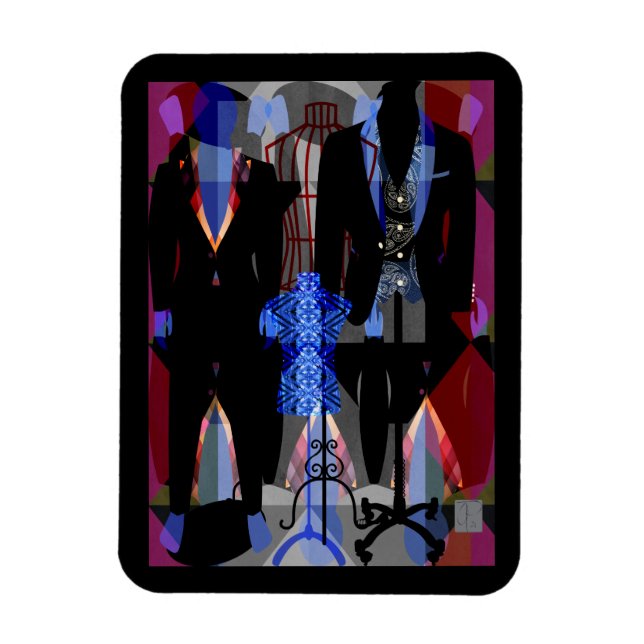 Imán Magnate Black Tuxedos (Vertical)
