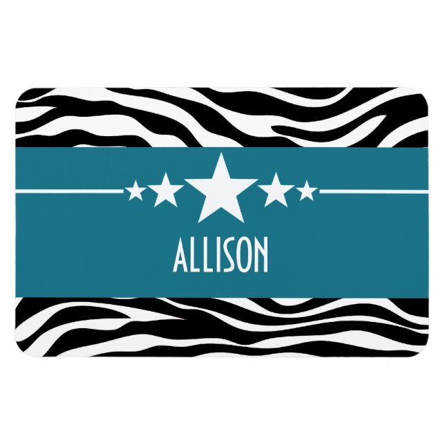 Imán Magnate Blue Sassy Star Zebra Premium (Horizontal)