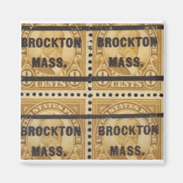 Imán Magnate Brockton Stamp 1
