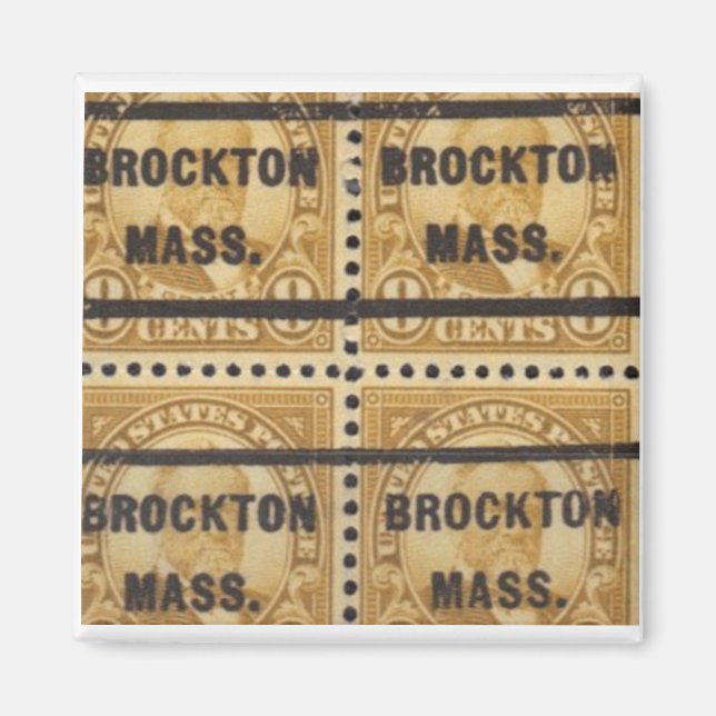 Imán Magnate Brockton Stamp 1 (Frente)