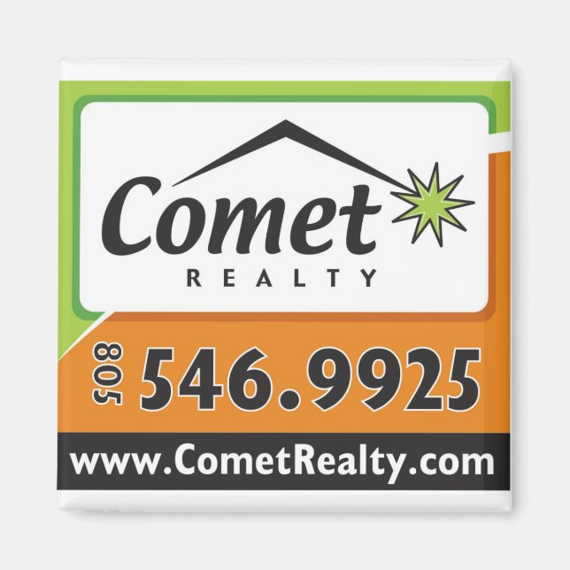 Imán Magnate Comet Realty (Frente)