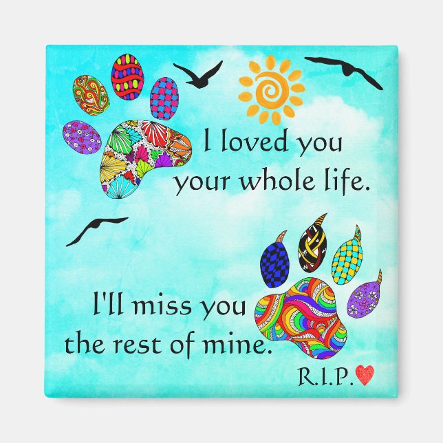 Imán Magnate conmemorativo de la simpatía por el perro  (Frente)