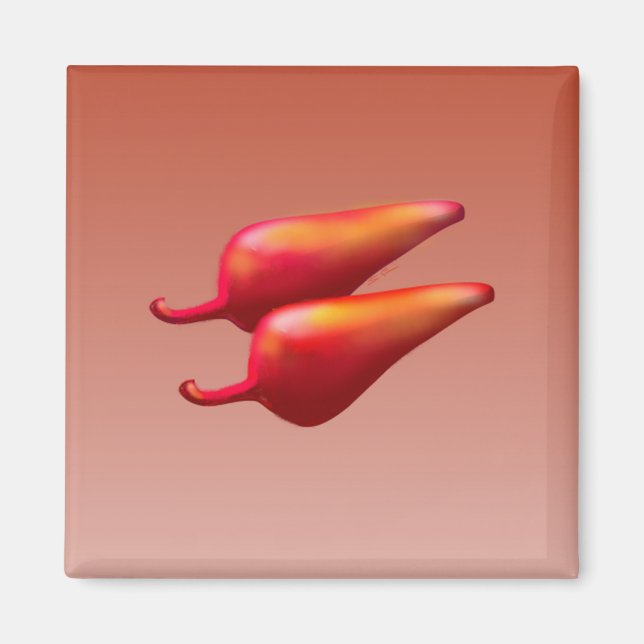 Imán Magnate cuadrado Red Chili Peppers (Frente)