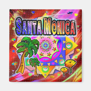 Imán Magnate de amigos tropicales de Santa Mónica