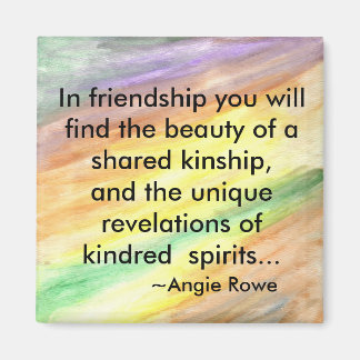 Imán Magnate de amistad cuadrado