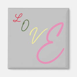 Imán Magnate de amor tipográfico