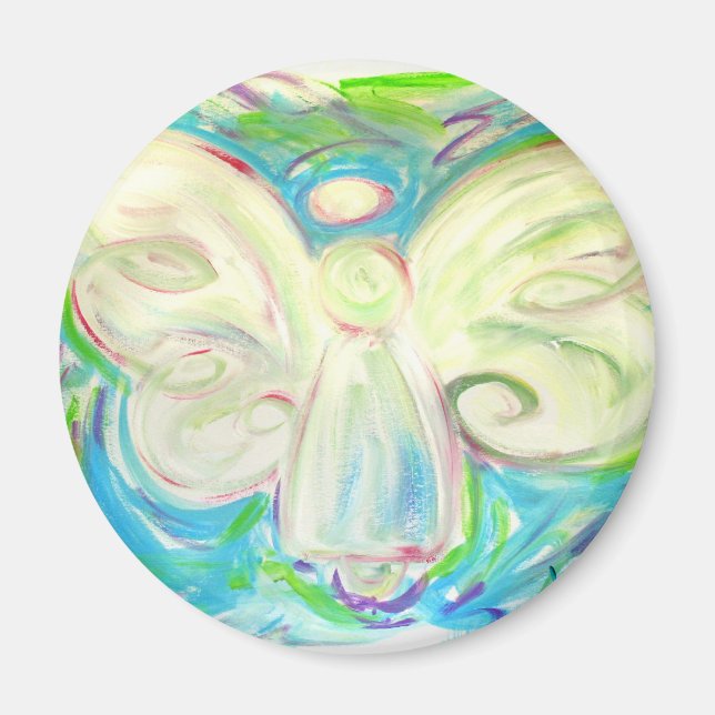 Imán Magnate de ángel de luz blanca (Frente)