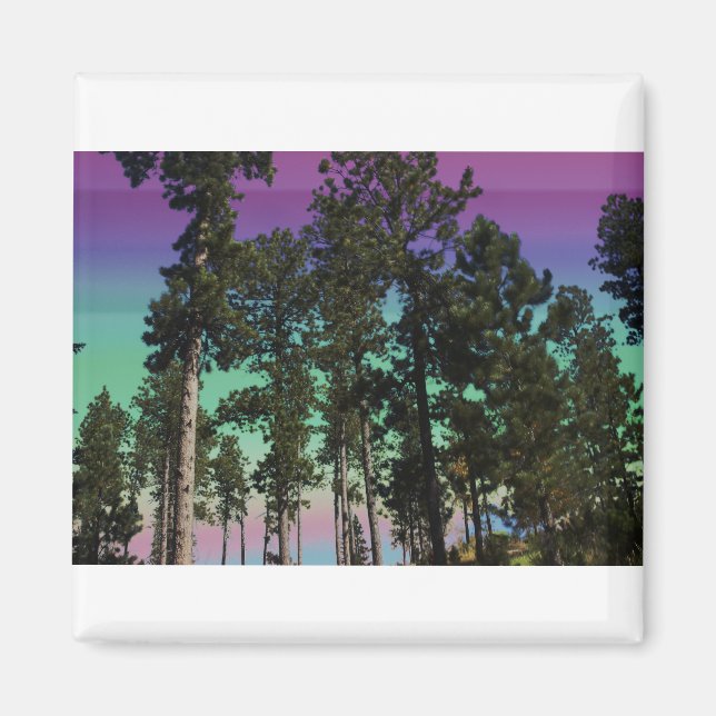 Imán Magnate de árbol de colores (Frente)