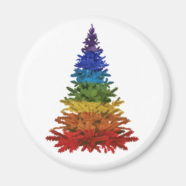 Imán Magnate de árbol de Navidad arcoiris