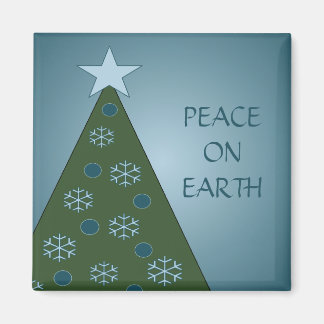 Imán Magnate de Árbol de Navidad Azul Pacífico