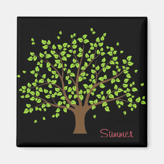 Imán Magnate de árbol verde de verano