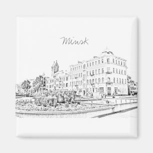Imán Magnate de arquitectura de la ciudad de Minsk en B