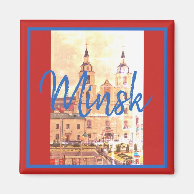 Imán Magnate de arquitectura de la ciudad de Minsk en B (Frente)