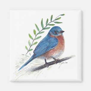Imán Magnate de arte de aves silvestres