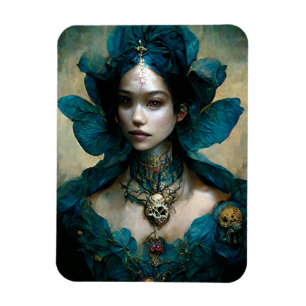 Imán Magnate de arte de fantasía de hadas azules