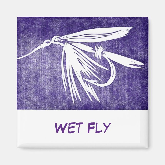 Imán Magnate de arte de la pesca con mosca (Frente)