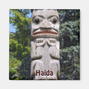 Imán Magnate de arte del tótem del polo nativo de Haida