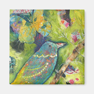 Imán Magnate de aves y mariposas