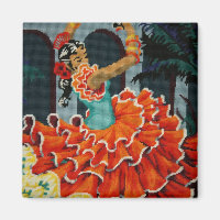 Magnate de baile flamenco español