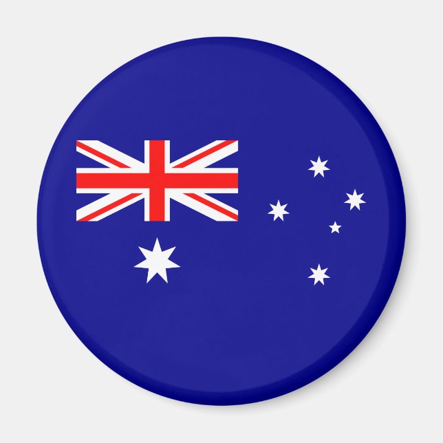 Imán Magnate de bandera australiana patriótico (Frente)