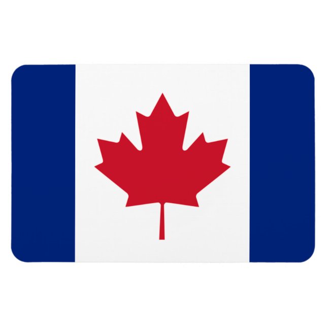 Imán Magnate de Bandera Británica Canadiense (Horizontal)