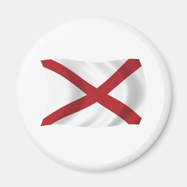 Imán Magnate de Bandera de Alabama (Frente)