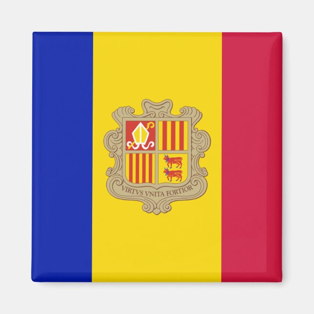 Imán Magnate de Bandera de Andorra (Frente)