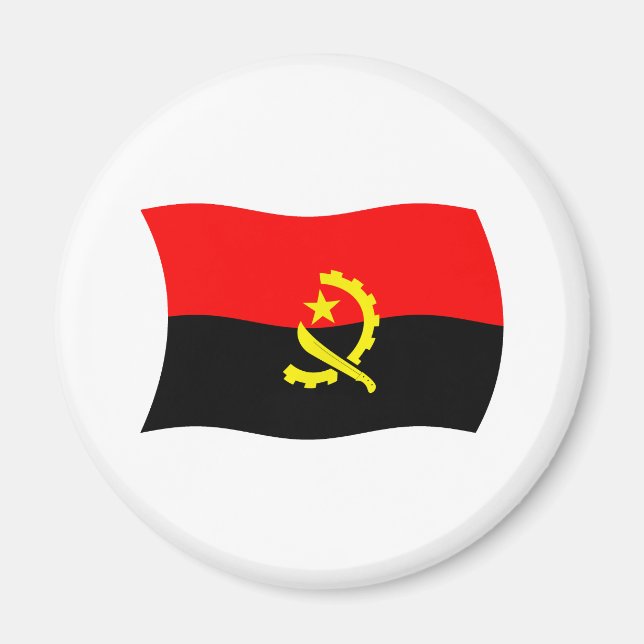 Imán Magnate de bandera de Angola (Frente)