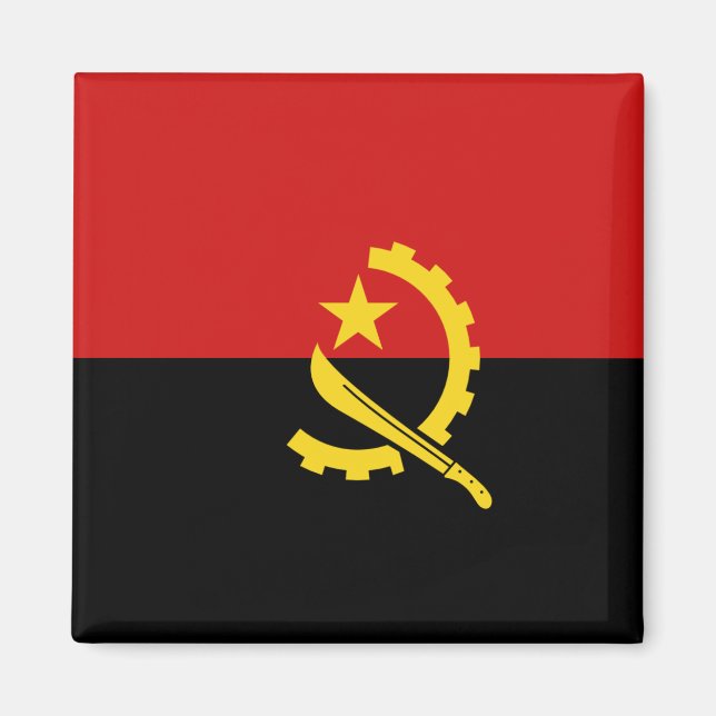 Imán Magnate de bandera de Angola (Frente)