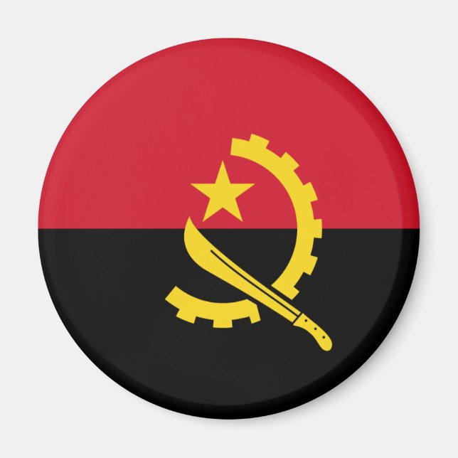 Imán Magnate de bandera de Angola (Frente)