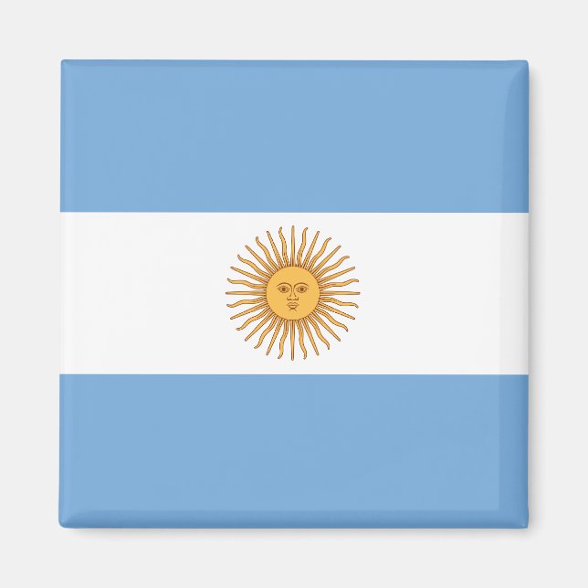 Imán Magnate de Bandera de Argentina (Frente)
