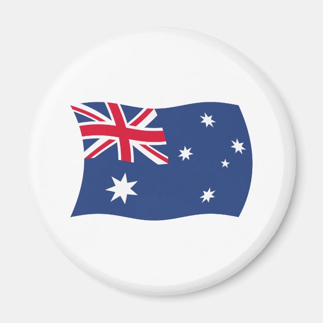 Imán Magnate de bandera de Australia (Frente)