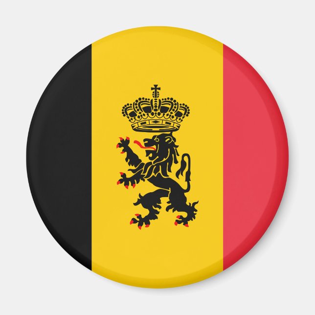 Imán Magnate de bandera de Bélgica (Frente)