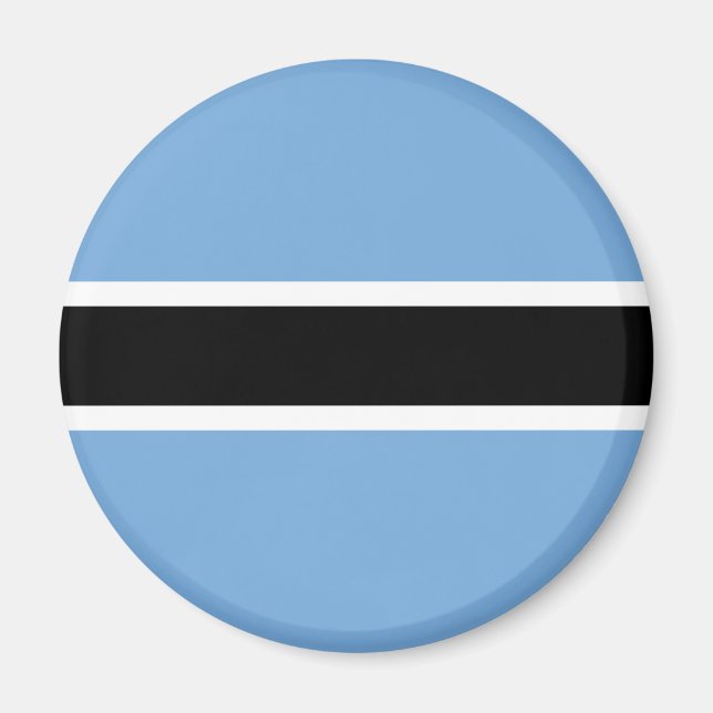 Imán Magnate de bandera de Botswana patriótico (Frente)