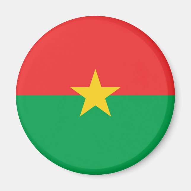 Imán Magnate de bandera de Burkina Faso (Frente)