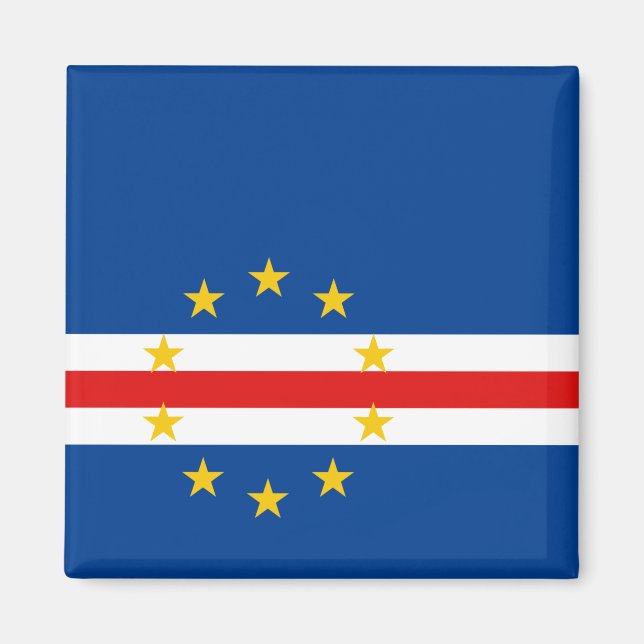 Imán Magnate de bandera de Cabo Verde (Frente)