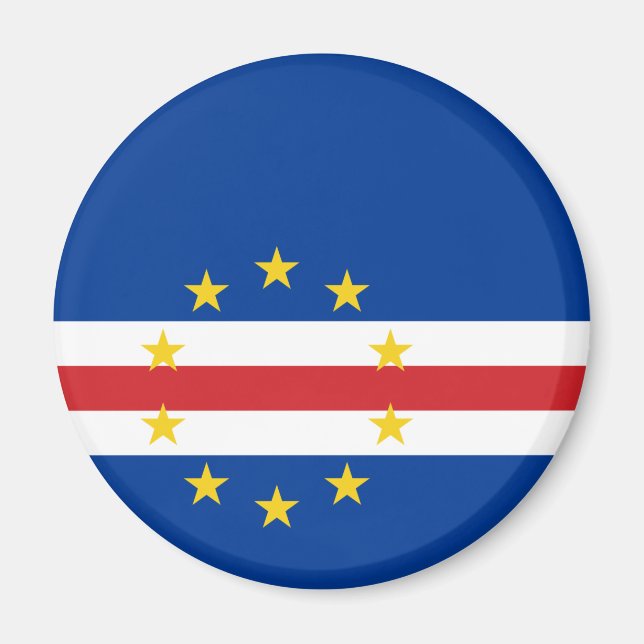 Imán Magnate de bandera de Cabo Verde (Frente)