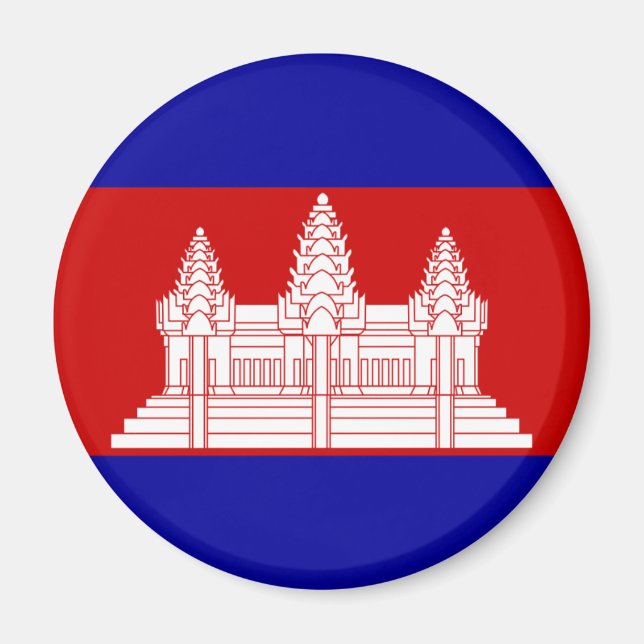 Imán Magnate de bandera de Camboya (Frente)