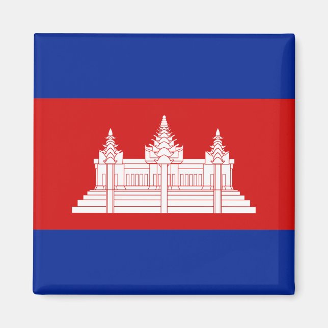 Imán Magnate de bandera de Camboya (Frente)