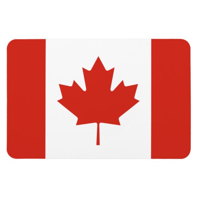 Imán Magnate de Bandera de Canadá (Horizontal)