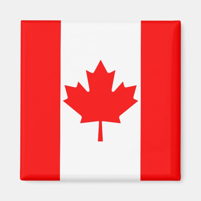 Imán Magnate de Bandera de Canadá (Frente)