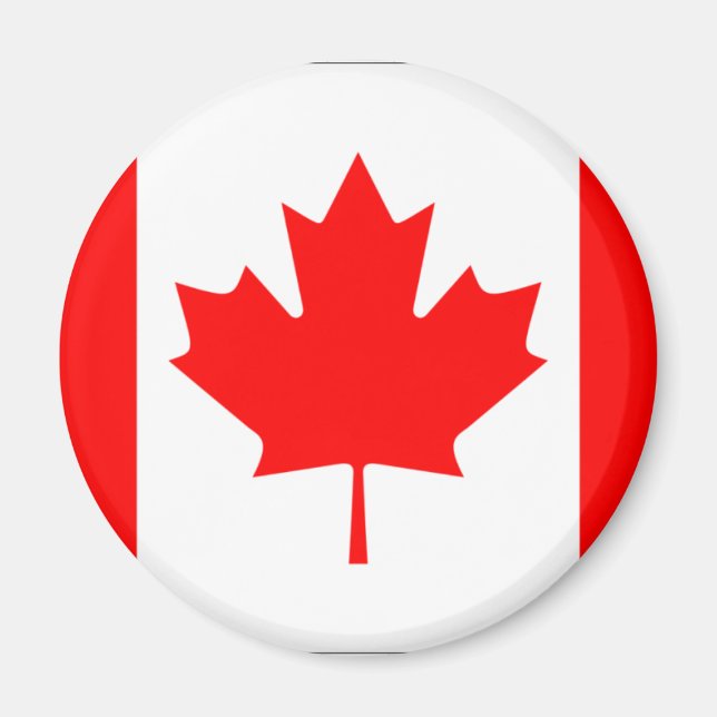 Imán Magnate de bandera de Canadá (Frente)