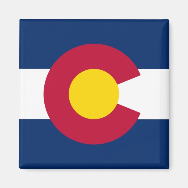 Imán Magnate de Bandera de Colorado (Frente)