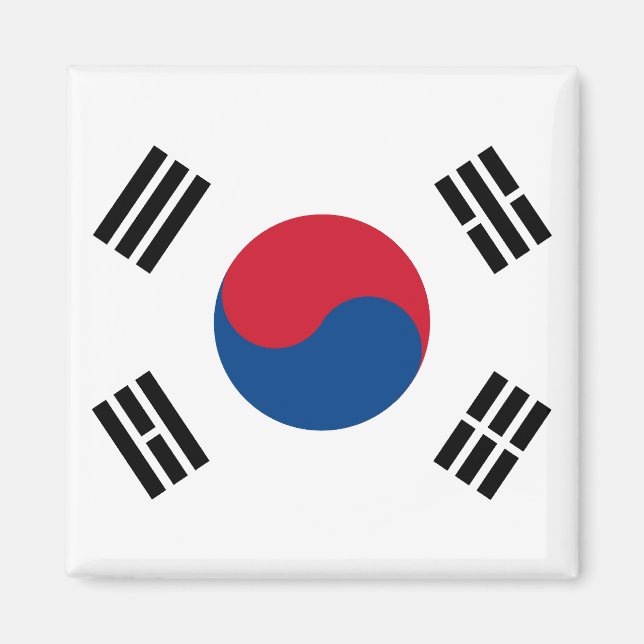Imán Magnate de bandera de Corea del Sur (Frente)